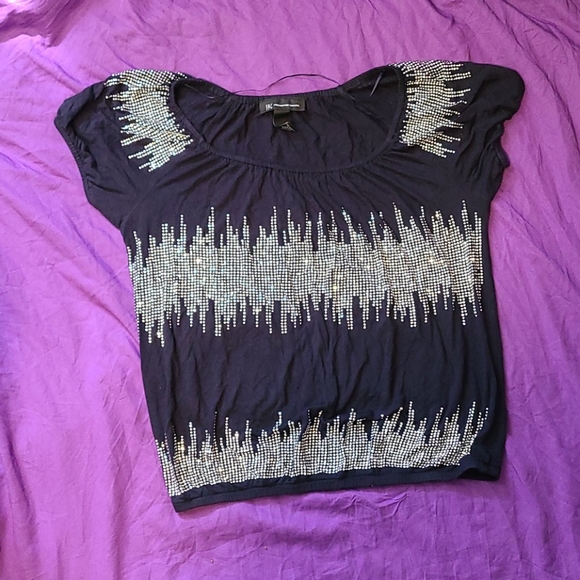 INC International concepts rhinestone top - Picture 1 of 5